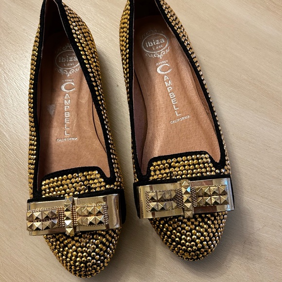 Jeffrey Campbell Womens Martini Embellished Loafer
Gold Studded Size 8 - Picture 3 of 13